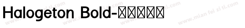 Halogeton Bold字体转换